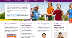 Desktop Screenshot of espanol.insurekidsnow.gov
